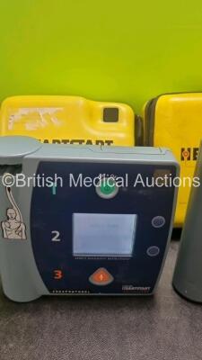 3 x Laerdal Heartstart FR2 Defibrillators (All Power Up) In Carry Case with 1 x Philips M3863A Battery *Install Before 2025* - 4