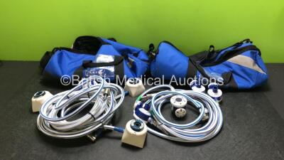 Job Lot Including 8 x Entonox Hoses and 2 x Bags