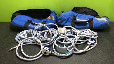 Job Lot Including 8 x Entonox Hoses and 2 x Bags