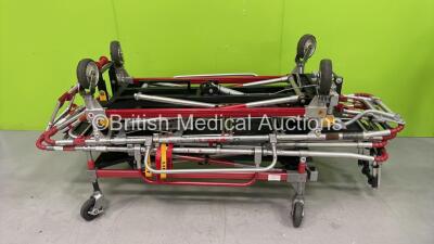 2 x Ferno Falcon Six Ambulance Stretchers with Mattresses