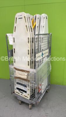 Cage of 16 Spinal Boards (Cage Not Included)