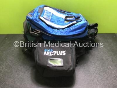 Job Lot Including 3 x Paramedic Backpacks and 1 x Ambulance Bag and 1 x Zoll AED Plus Defibrillator Carry Case