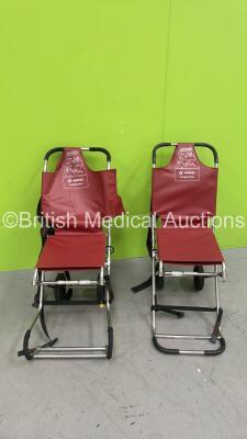 2 x Ferno Compact Chairs *S/N H09807 / H11103* (1 x Ripped Material - See Pictures)