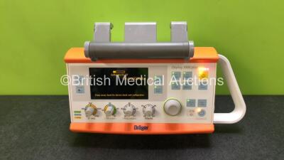 Drager Oxylog 3000 Plus Transport Ventilator Software Version 01.07 with 1 x Power Supply (Powers Up)