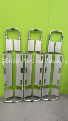 3 x Spencer Aluminium Scoop Stretchers *S/N NA*