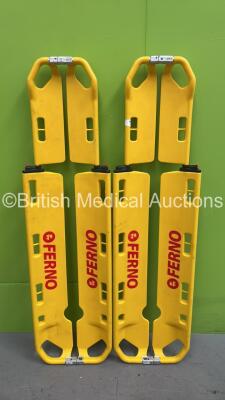 2 x Ferno EXL Scoop Stretchers (1 x Missing Clip - See Pictures)