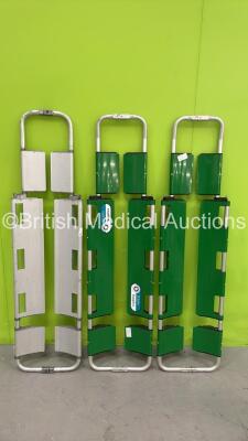 3 x Aluminium Scoop Stretchers