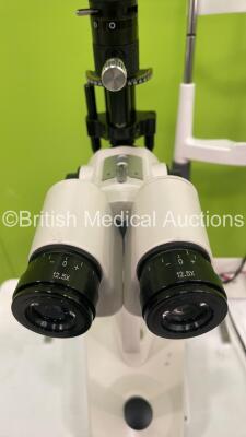 Pacific Optics Modop YZ5FI Slit Lamp with 2 x 12.5x Eyepiece and Chin Rest on Motorized Table (Unable to Test Due to Power Supply Not Fitted) - 4