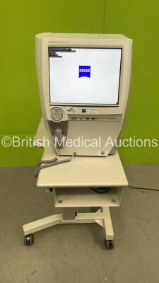 Zeiss Humphrey Field Analyzer 3 Model 830 Version 1.5.2.431 with Finger Trigger and Instrument Software and Manual on Motorized Table (Powers Up) *S/N 830-17491* **Mfd 2021** ***IR194***