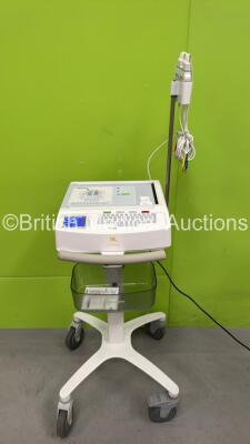 Mortara ELI 250c ECG Machine on Stand with 10 Lead ECG Lead (Powers Up with Damage-See Photo) *SN 119470000067*