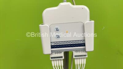 Mortara ELI 280 ECG Machine on Stand with 10 Lead ECG Lead (Powers Up with Damage-See Photo) *SN 120530001283* - 3