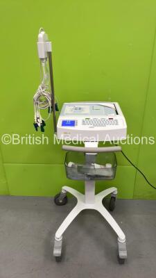 Mortara ELI 250c ECG Machine on Stand with 10 Lead ECG Lead (Powers Up) *SN 117320582599*