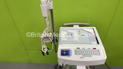 Mortara ELI 250c ECG Machine on Stand with 10 Lead ECG Lead (Powers Up) *SN 117320582599* - 2