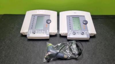 2 x Enraf Nonius Model Sonopuls 491 Ultrasound Therapy Units with 1 x 1458.901 Handpiece (Both Power Up with Stock Power Supply Stock Power Not Included