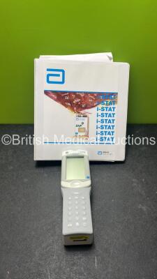 Abbott i-STAT 1 Portable Clinical Analyzer Handheld Blood Analyzer with System Manual (Untested Due to Possible Flat Battery) *SN 337213*