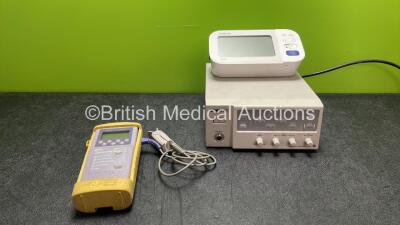 Mixed Lot Including 1 x Sony Model DXC-C33P 3CCD Color Video Printer, 1 x Nellcor NPB-40 Pulse Oximeter with 1 x SpO2 Finger Sensor and 1 x Omron M6 Comfort HEM CM01 Digital Blood Pressure Monitor (All Power Up) *SN 202003001291V, G05899449, 400930*