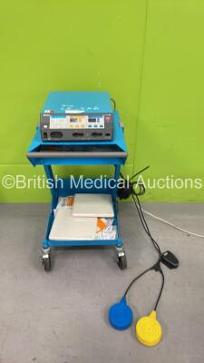 Valleylab Force FX Electrosurgical Generator on Stand with 2 x Footswitches (Powers Up) *SN M295930, FOA11767A*