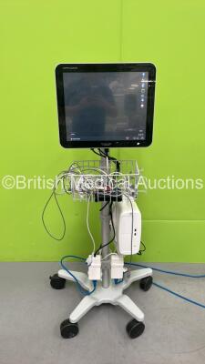 Spacelabs Healthcare Xprezzon Monitor with Spacelabs Healthcare 91393 Module on Stand (Powers Up) *SN 1393-001141, PRO-14120448B*