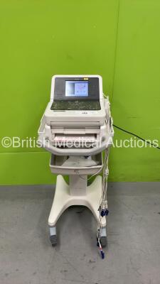 Philips Page Writer TC30 Electrocardiograph Machine with 10 Lead ECG Lead on Stand (Powers Up) *SN CNN1409930*