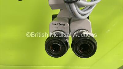 Zeiss OPMI 1-H Surgical Microscope with f125 T* Binoculars, 2 x 12,5x Eyepieces and f250T* Lens on Zeiss S1 Stand (Powers Up with Good Bulb) - 3