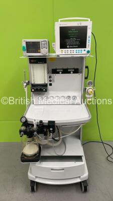 InterMed Penlon Prima SP Anaesthesia Machine with InterMed Penlon AV900 Ventilator, Bellows, Absorber, Hoses and Datex-Ohmeda Anaesthesia Monitor with E-PRESTN Multiparameter Module and E-CAiO Gas Module (Powers Up) *S/N AV090402 16 / 6408427 / SP030255*