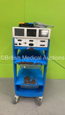 Covidien ForceTriad Electrosurgical / Diathermy Unit with Footswitch on Stand (No Power) *S/N T9A10185E*