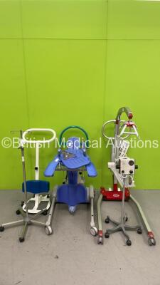 Mixed Lot Including Molift Smart Electric Patient Hoist with Battery and Controller (No Power), 1 x InterMed Penlon Nuffield Anaesthesia Ventilator Series 200 on Stand with Hose, 1 x Arjo Encore Electric Patient Hoist with Controller (Not Power Tested Due