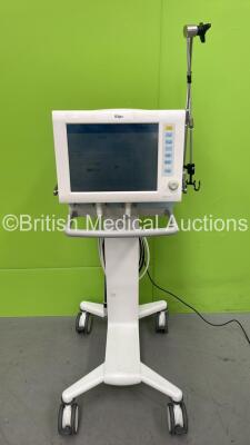 Drager Evita XL Ventilator Ref 8419601-01 Software Version 07.06 - Running Hours 35596 with Hoses (Powers Up) *S/N ARZK-0431*