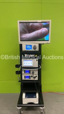 Stryker Stack System with Stryker Vision Elect HDTV Surgical Viewing Monitor, Stryker Pneumo Sure High Flow Insufflator, Stryker SDC Ultra HD Information Management System, Stryker 1288HD High Definition Camera Control Unit, Stryker 1288HD Camera Head, St