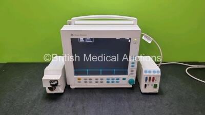 Job Lot Including 1 x GE Datex Ohmeda Type F-CM1-05 Patient Monitor (Powers Up) 1 x GE E- CAiO Gas Module with D-fend Water Trap and 1 x GE Type E-PRESTN-00 Module with ECG, SpO2, T1, T2, P1, P2 and NIBP Options