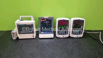 Job Lot Including 1 x Philips M3046A Patient Monitor (Powers Up) with 1 x M3000A Modules Including ECG, SpO2, NBP, PRESS and TEMP Options 2 x Mindray VS-800 Patient Monitors (Both Power Up with Damage to Casing - See Photos) and 1 x Mindray VS-900 Patient