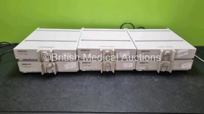 6 x Philips M1026A Gas Modules (All Power Up) 1 x with Water Trap