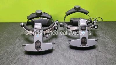 2 x Keeler All Pupil Indirect Ophthalmoscopes Ref 1202-P-6236 (No Power Suspected Flat Battery) *SN n/a*