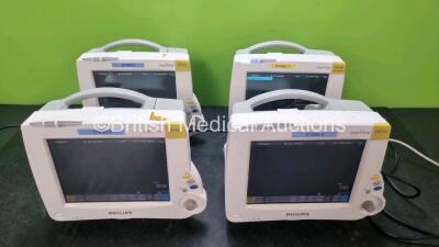 4 x Philips IntelliVue MP30 Patient Monitors (All Power Up) *SN DE72846246 / DE72862844 / DE72846237 / DE72846339*