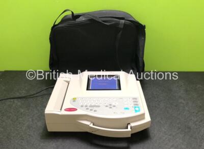 GE MAC 1200 ECG Machine in Carry Bag (Powers Up with Wear to Power Button - See Photos) *SN 550014334*