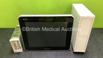 Job Lot Including 1 x Spacelabs Qube Model 91390 Touch Screen Patient Monitor (Untested Due to No Power Supply) 1 x Spacelabs 91496 Module Including ECG, P1-2, P3-4, SpO2, CO, T1-2, NIBP, hlo 1 and hlo 2 Options and 1 x Spacelabs 90499 Module Rack *SN 149