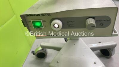 Olympus OCS-500 Colposcope on Stand with Olympus CLH-SC Light Source Unit (Powers Up) - 6