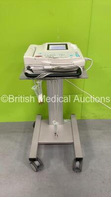 GE MAC 1200ST ECG Machine with 10 Lead ECG Lead on Stand (Powers Up) *SN 550055535*