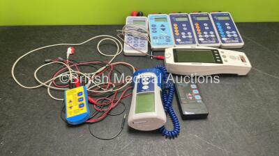 Mixed Lot Including 3 x Fisher & Paykel Healthcare Innervator 252 Nerve Stimulators, 2 x Fisher & Paykel Healthcare Innercator Nerve Stimulators, 1 x Rutter RS7 Nerve Stimulator, 1 x Rutter RS8 Stimulator, 1 x Covidien Filac ADA Thermometer and 1 x Masimo