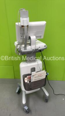 GE MAC VU360 ECG Machine on Stand with 10 Lead ECG Leads (Powers Up) *S/N VU220160034SA* - 4