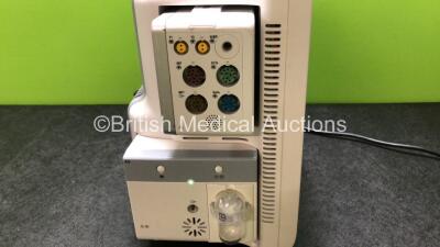 Mindray BeneView T5 Patient Monitor with Printer Option (Powers Up with Damage to Casing - See Photos) Including Mindray AG Gas Module with Water Trap and Mindray Beneview T1 Handheld Patient Module Including, ECG, SpO2, MP1, IBP, NIBP, T1 and T2 Options - 9