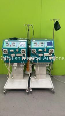 2 x Gambro AK200 Ultra S Dialysis Machines - Software Version 11.11 (Both Power Up with 1 x Alarm)