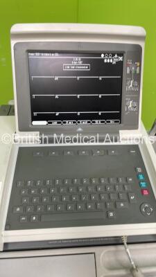 GE MAC 5500 ECG Machine on Stand with ECG Lead (Powers Up) - 2