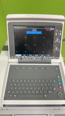 GE MAC 5500 ECG Machine on Stand with 10 Lead ECG Leads (Powers Up) - 2