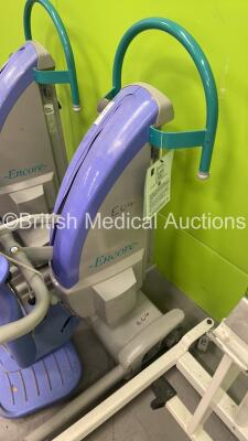 2 x Arjo Encore Electric Patient Hoist with Controllers (Both Not Power Tested Due to No Batteries) and 1 x Arjo Ambulift Classic Electric Patient Hoist with Controllers (No Battery) GB2103919130 006 / GB 1803 918576 001* - 4