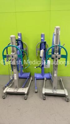 2 x Arjo Maxi-Move Electric Patient Hoists with Controllers and 1 x Arjo Opera Electric Patient Hoists with Controllers (All Not Power Tested Due to No Batteries) *S/N GB5101886388 088 / GB100534624T*