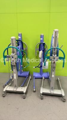 2 x Arjo Maxi-Move Electric Patient Hoists with Controllers and 1 x Arjo Opera Electric Patient Hoists with Controllers (All Not Power Tested Due to No Batteries) *S/N GB5101886388 088 / GB100534624T* - 2