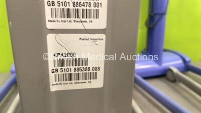 2 x Arjo Maxi-Move Electric Patient Hoists with Controllers and 1 x Arjo Opera Electric Patient Hoists with Controllers (All Not Power Tested Due to No Batteries) *S/N GB5101886388 088 / GB100534624T* - 6