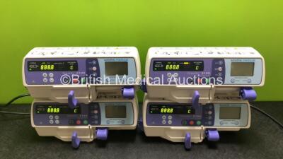 4 x Graseby 2100 Syringe Pumps *Mfd 2020* (All Power Up) *SN 201222965 / 201223828 / 201211144 / 201223990*