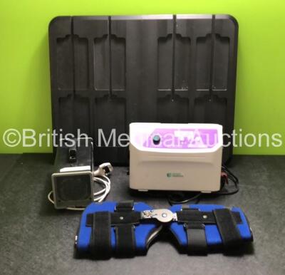 Mixed Lot Including 1 x Biometrics Dual-Axis Force Plate, 1 x Knee Brace, 1 x Ultimate Healthcare Tamora Plus II Pump and 1 x Vaportek The Restorator Odour Neutraliser